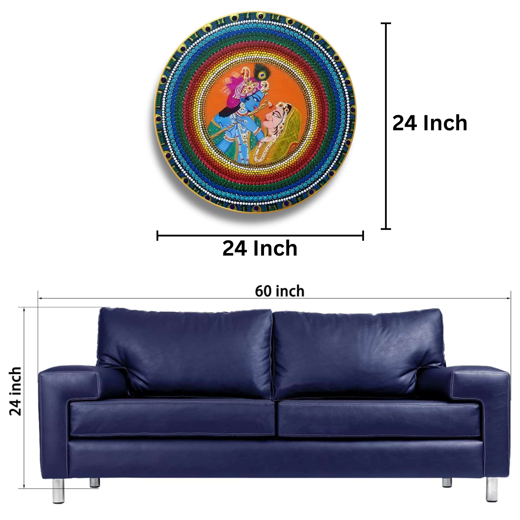 Round Wall Painting - Image 2